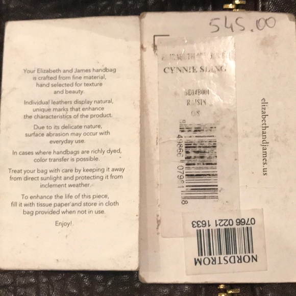 HOST PICK 🫶 Elizabeth & James Leather Cynnie Sling Bucket Bag Dark Brown Raisin - Picture 9 of 12